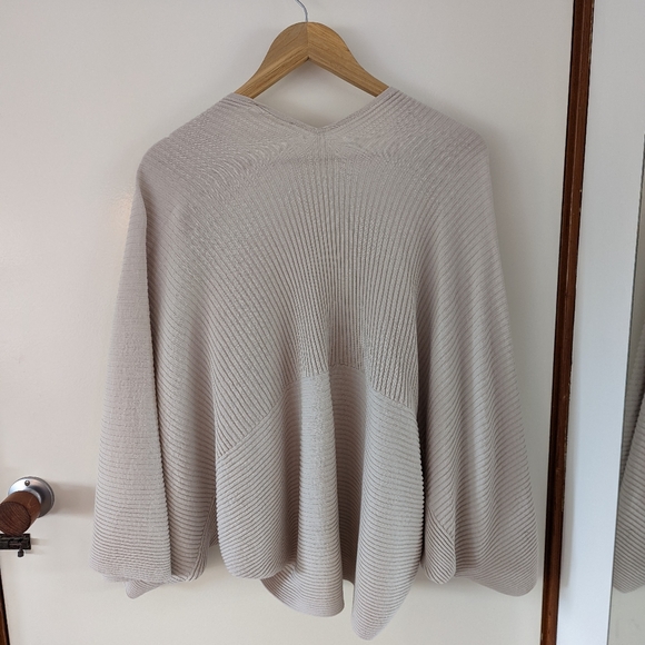 COS Beige Cream Ribbed Wrap S / XS - Picture 2 of 4